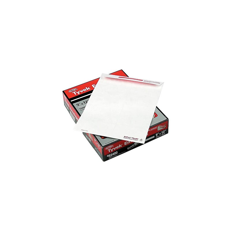 Quality Park R2400 Advantage Flap Stik Tyvek Mailer, 9 x 12, White (Box of 100) - Image 4